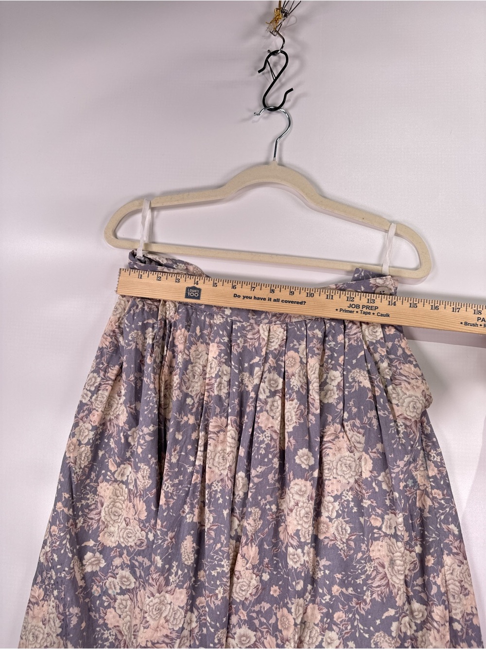 Spare Change California Maxi Skirt Vintage Pleated Floral Purple Medium - Picture 9 of 10